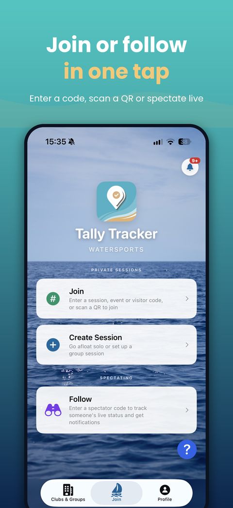 Join or follow in one tap