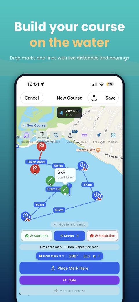 Build your course on the water